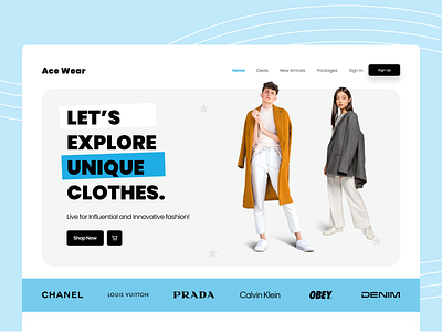 Ecommerce Clothing Website cart clothing e commerce ecom ecommerce ecommerce website fashion fashion brand homepage interface landing page marketplace online shop shop shopping ui uidesign uxdesign web website