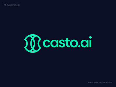 Logo Concept for Video Production AI Platforms ai brain brand design brand identity branding casting design logo minimal modern logo production video web3