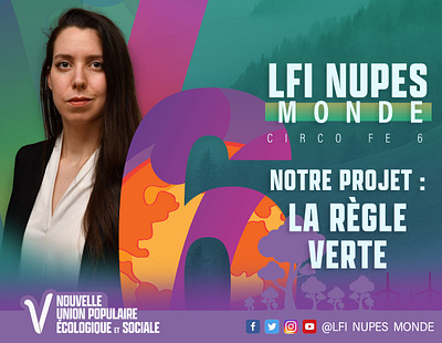 LFI Monde - la Règle verte agenda candidate channel ecology french graphic design green deal instagram left live parliament program switzerland twitch video world youtube