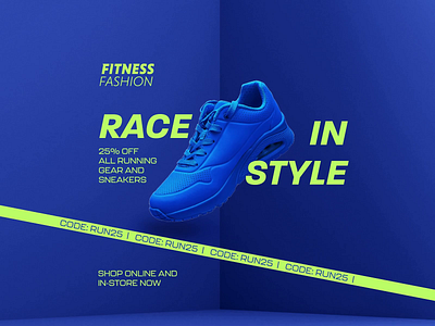 Bold Design Fitness Store Sale Animation animation branding graphic design motion graphics