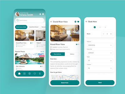 Hotel Booking Mobile App app design booking platform booking system case study flight booking hotel app hotel booking hotel booking app hotel branding mobile app property app ui ux vocation