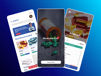 Medicine App Concept UI medecine mobile app ui