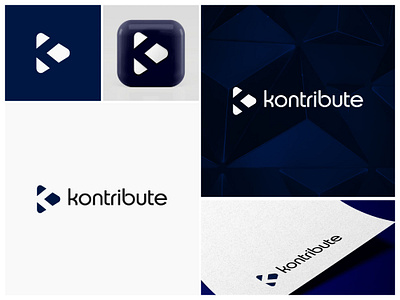 Kontribute Crowdfunding Platform Logo Design adobeillustrator branding brandlogo graphic design kontribute logo logodesign