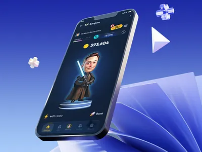 Tap Game - Telegram Clicker clicker game crypto clicker hamster kombat mini app mobile game tap bot tap game tap2earn tap2earn design telegram bot telegram mini app xempire