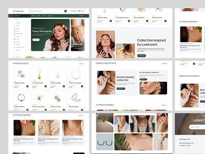 LuxeLoom - Jewelry E-commerce Website Design droip design droip ecommerce design droip template design ecommerce template woocomerce figma ecommerce design figma jewelry website design jewelery design jewelery ecommerce design jewellery design jewellery ecommerce website jewellry landing page design jewelry website template jewerly website design oripio web design website design woocommerce jewerly template wordpress ecommerce design
