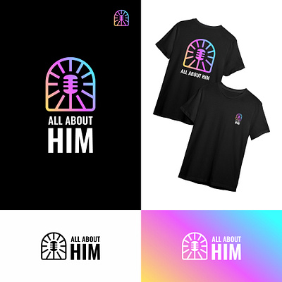 ALL ABOUT HIM PODCAST LOGO CONCEPT branding graphic design logo