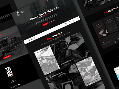 TAKUMI MOTOREN - Interactive Car Garage Website car garage website car website dark ui design figma interactive interactive buttons interactive components interactive website takumi motoren ui user interface ux website website design