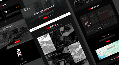 TAKUMI MOTOREN - Interactive Car Garage Website car garage website car website dark ui design figma interactive interactive buttons interactive components interactive website takumi motoren ui user interface ux website website design