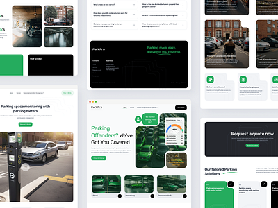 Minimizing Parking Offenders - Web Design app business service design intuitive landing page parking management parking monitoring parking offenders ui ui design web design website design