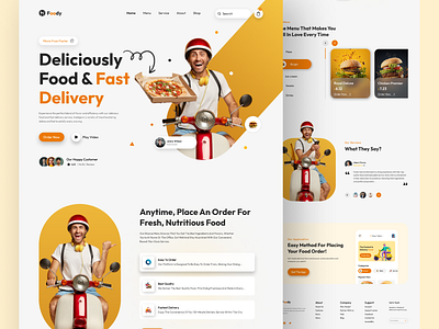 Food Web UI Design 🔥 design figma figma design food web design landing page design mobile app ui ui design ui design trends uiux design user interface user research ux ux design web design website design