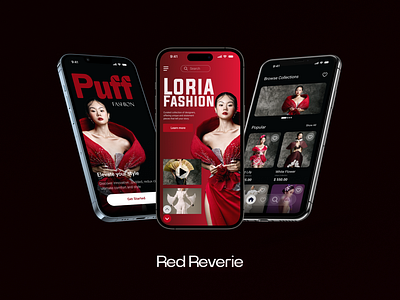 Red Reverie Concept Ui Design app concept design ui