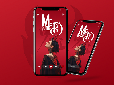 Red Meredith Concept UI concept ui mobile app ui ui ux