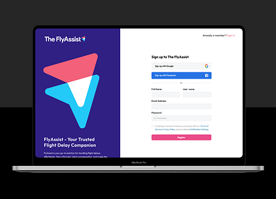 Fly Assist Login page | Welldux | UI UX Design figma login page sign in sign in page sign in web uiux welldux