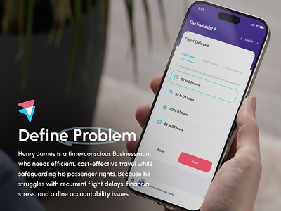 Define Problem | Fly assist | UI UX Design figma mobile mockup mockup problem finding uiux ux ux issues