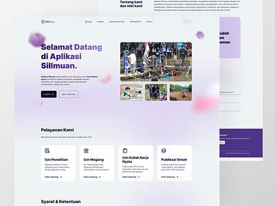 SI Ilmuan Bengkulu Tengah branding concept desian design goverment landing page ui ux