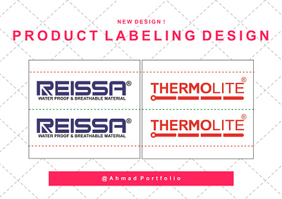 Printed Label & Woven Label Design branding graphic design logo