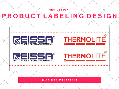 Printed Label & Woven Label Design branding graphic design logo