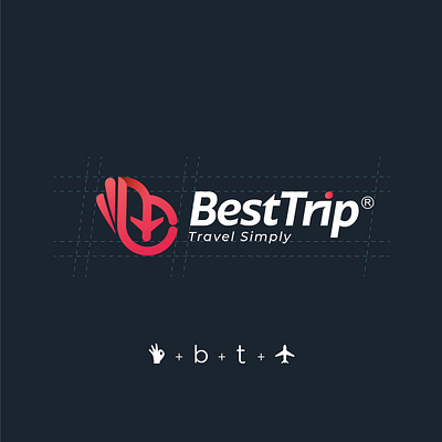 BestTrip; Travel Agency Logo Branding abstract b logo b travel logo best logo best sign logo best trip best trip logo brand identity brand identity designer branding company logo creative logo design illustration logo ok hand sign travel logo tour compnay logo travel agency logo travel logo travels logo