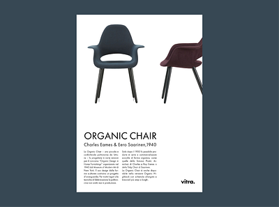 Object Poster - Organic Chair C. Eames & E. Saarinen advertising composition graphic design layout object poster poster poster design printing