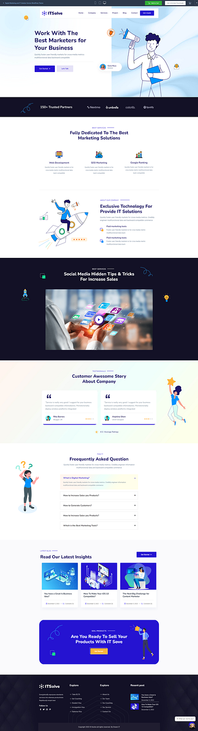 Software Technology & IT Solutions WP Theme