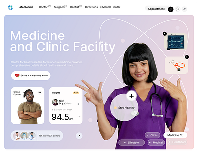 MEDICAL LANDING PAGE branding design graphic design illustration ui ui design user interface web design