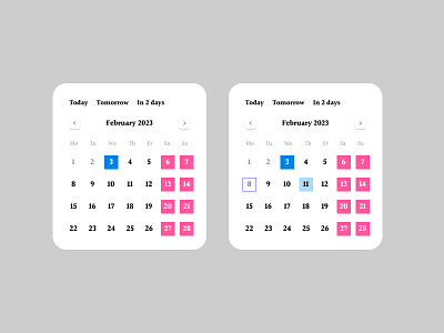 Electronic calendar calendar design