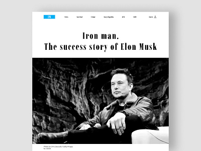 Longrid's main screen on the story of Elon Musk design longrid