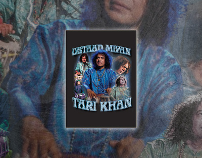 Tari Khan Bootleg T-shirt Design bootleg bootleg tshirt branding custom t shirt design t shirt t shirt design typography typography t shirt design