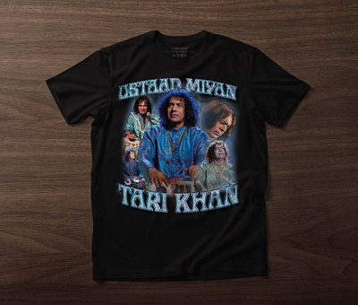 Tari Khan Bootleg T-shirt Design bootleg bootleg tshirt branding custom t shirt design t shirt t shirt design typography typography t shirt design