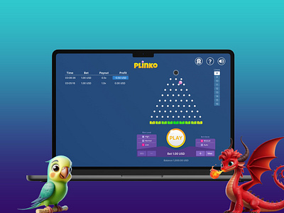 PegBet - Plinko Game animation app betting branding casino crypto design gambling game design gaming graphic design illustration logo motion graphics typography ui user experience user interface ux vector