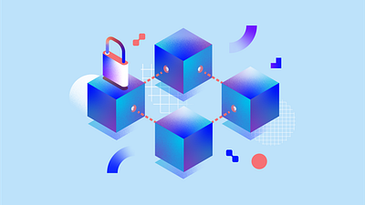 Block Chain Illustration - Nisum blockchain brand branding business creative design future graphic design illustration technology