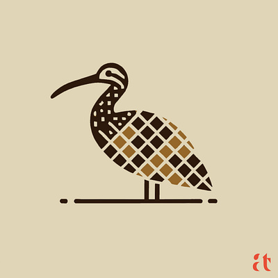 Artistic Logo Inspirations by Aravind Reddy Tarugu #6: Limpkin aravind art clean design digital flat geometric graphic design icon limpkin bird logo modern nature reddy tarugu ui ux vector website