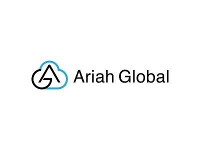 Ariah Global logo design a letter a letter logo a logo cloud design g letter g letter logo g logo logo print software tech technology typography