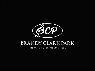 Brandy Clark Park Logo black classy music music band music note white logo