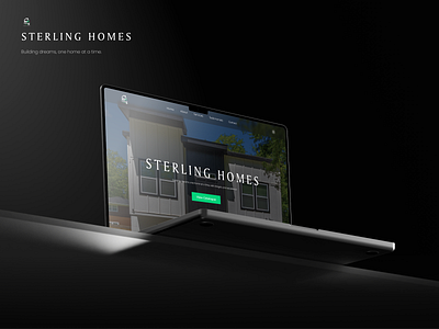 Sterling Homes figma landing page real estate responsive design ui uiux ux web web app web design website