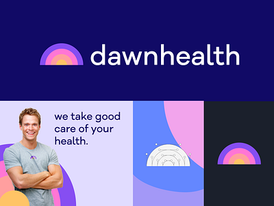 Dawnhealth - Logo, health, hospitality, wellness brand branding design illustrator logo logo design logodesign logos minimal