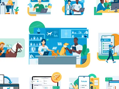 Visual Identity and Illustrations for Prelude graphic design hero image illustration vector