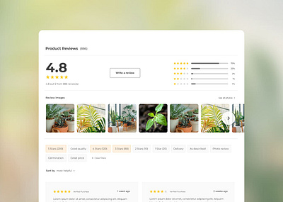 Product Review UX Design design dtc reviews ui ux webdesign