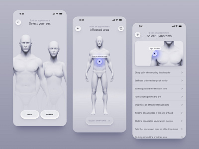 Telemedicine Mobile App 3d ai app doctor healthcare light medical mobile report ui ux