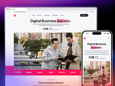 Digital Business — Landing page agency degi design digital agency landing landing page marketing seo marketer ui ux uxui