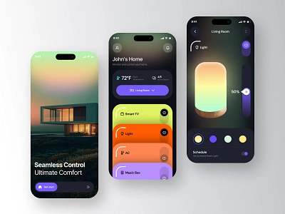 Smart Home App app home home automation iot mobile app remote remote control smart smart app smart device smart home smart house smarthome ui uiux ux wireless