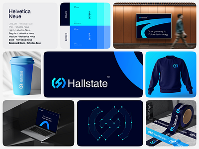 Hallstate | Logo & Branding For Tech Startup brand for tech brand style guide branding branding design branding for tech stratup branding logo crypto logo design hallstate branding logo logo branding logo design minimalist logo modern logo tech company branding