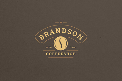 Coffee shop Logo Concept coffee logo coffeeshop logo custom logo graphic design logo logo design retro logo vintage logo