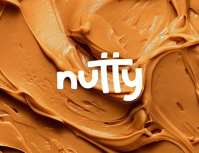 Nutty - Logo Design brand identity letter lettermark letters logo logo design modern nut nuts nuts logo nutty peanut peanut butter peanut butter logo peanuts wordmark wordmark logo