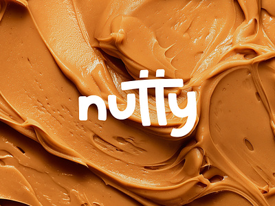 Nutty - Logo Design brand identity letter lettermark letters logo logo design modern nut nuts nuts logo nutty peanut peanut butter peanut butter logo peanuts wordmark wordmark logo