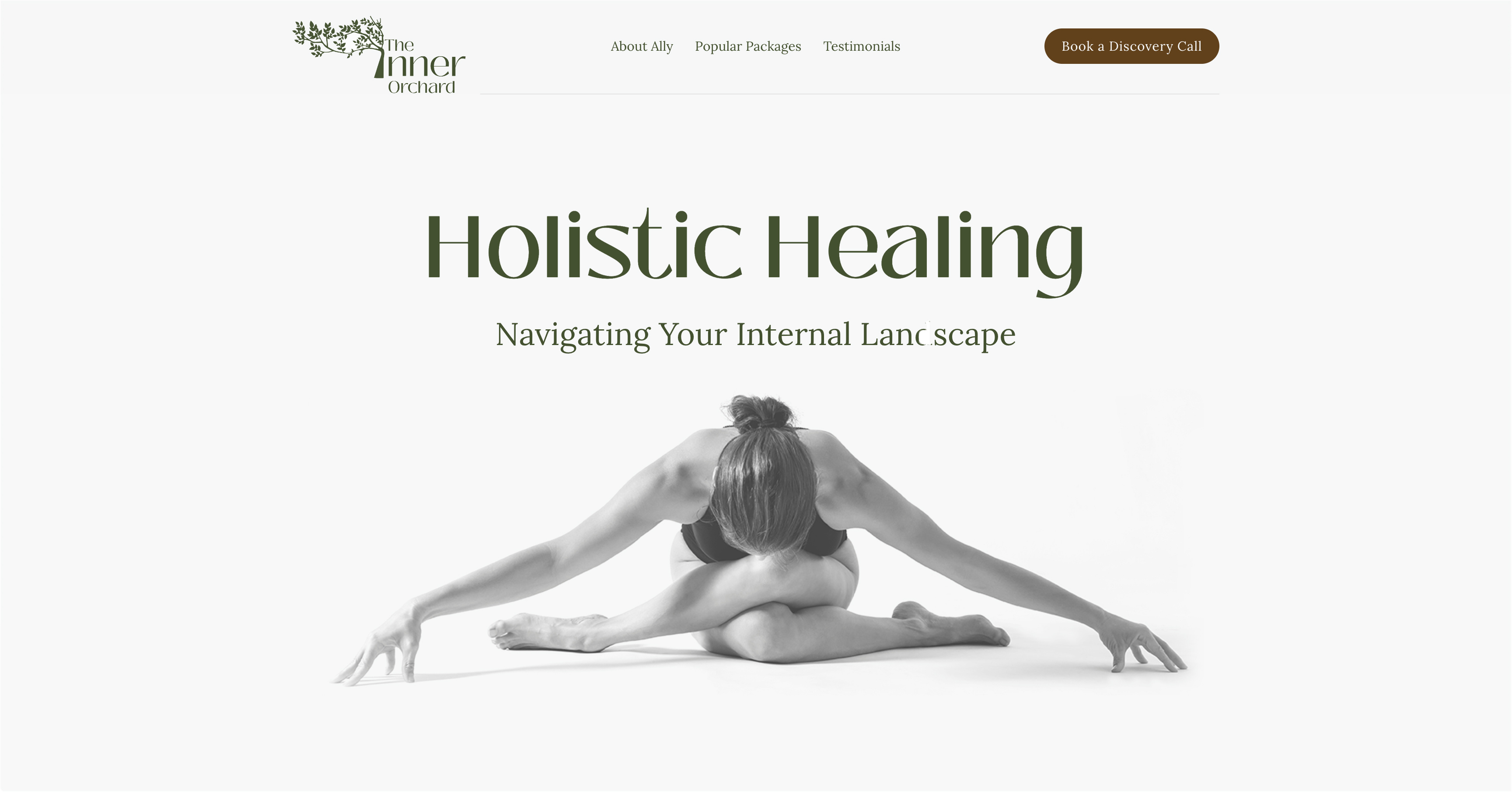 The Inner Orchard figma landing page uxui web design website