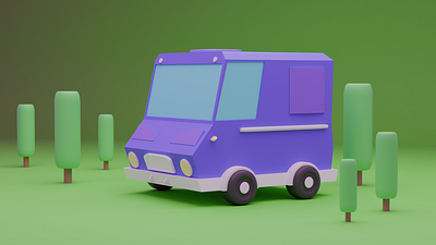 Lowpoly Van Modeling For Game Development | Game Assets 3d 3d animation animation animation studio animator blender design game art game assets game design gamingg assets modeling renders texture ui unity game design