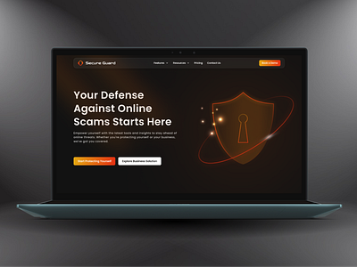 Secure Guard - Cyber Security Services Website design graphic design illustration modern protectuion security trust ui ux web design