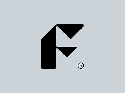 F Lettermark blockchain branding crypto cryptocurrency design f bold lettermark f hitech logo f lettermark f logo f monochrome logo f timeless logo logo minimalism simple visual identity