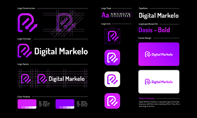 Brand Style Guide For IT Agency animation brand style guide branding digital marketing logo graphic design icon illustration it logo logo logo animation logo design motion graphics typography ui ux vector